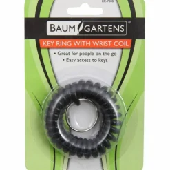 Baumgartens Wrist Coil Key Chain, Assorted Colors