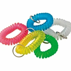 Baumgartens Wrist Coil Key Chain, Assorted Colors