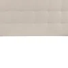 Bedford Tufted Upholstered King Size Headboard in Beige Fabric