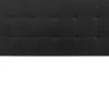 Bedford Tufted Upholstered Queen Size Headboard in Black Fabric