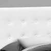 Bed, Headboard Only, Queen Size, Bedroom, Upholstered, White Leather Look, Transitional