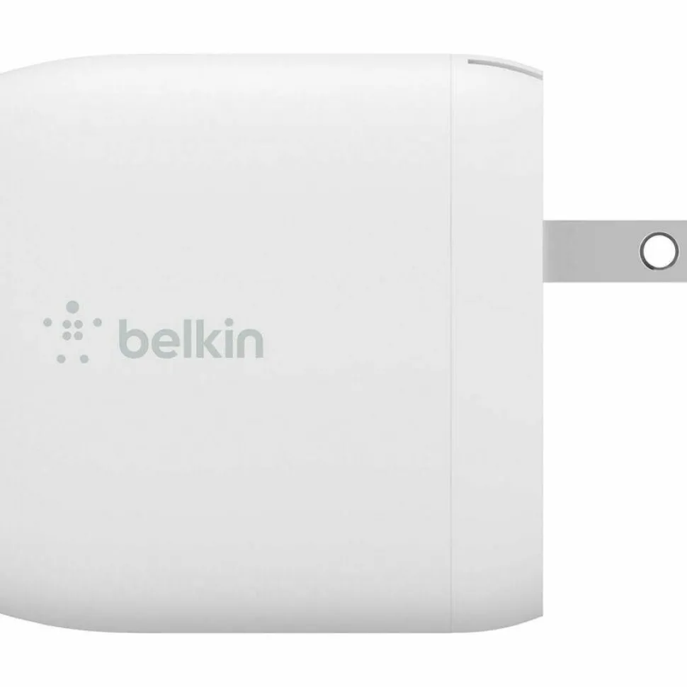 Belkin BoostCharge Dual USB-A Wall Charger 24W (USB-A to USB-C cable included) - Power Adapter