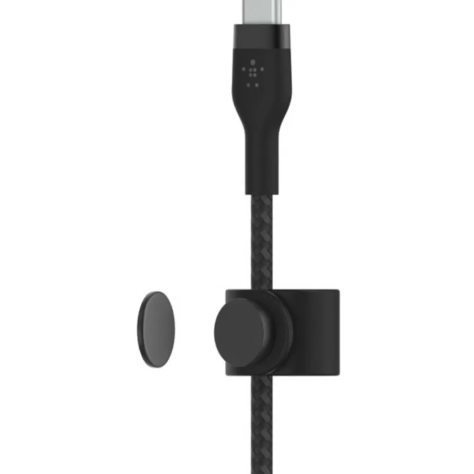 Belkin BoostCharge Pro Flex Braided USB-C To USB-C Charger Cable, 2M/6.6FT, Black
