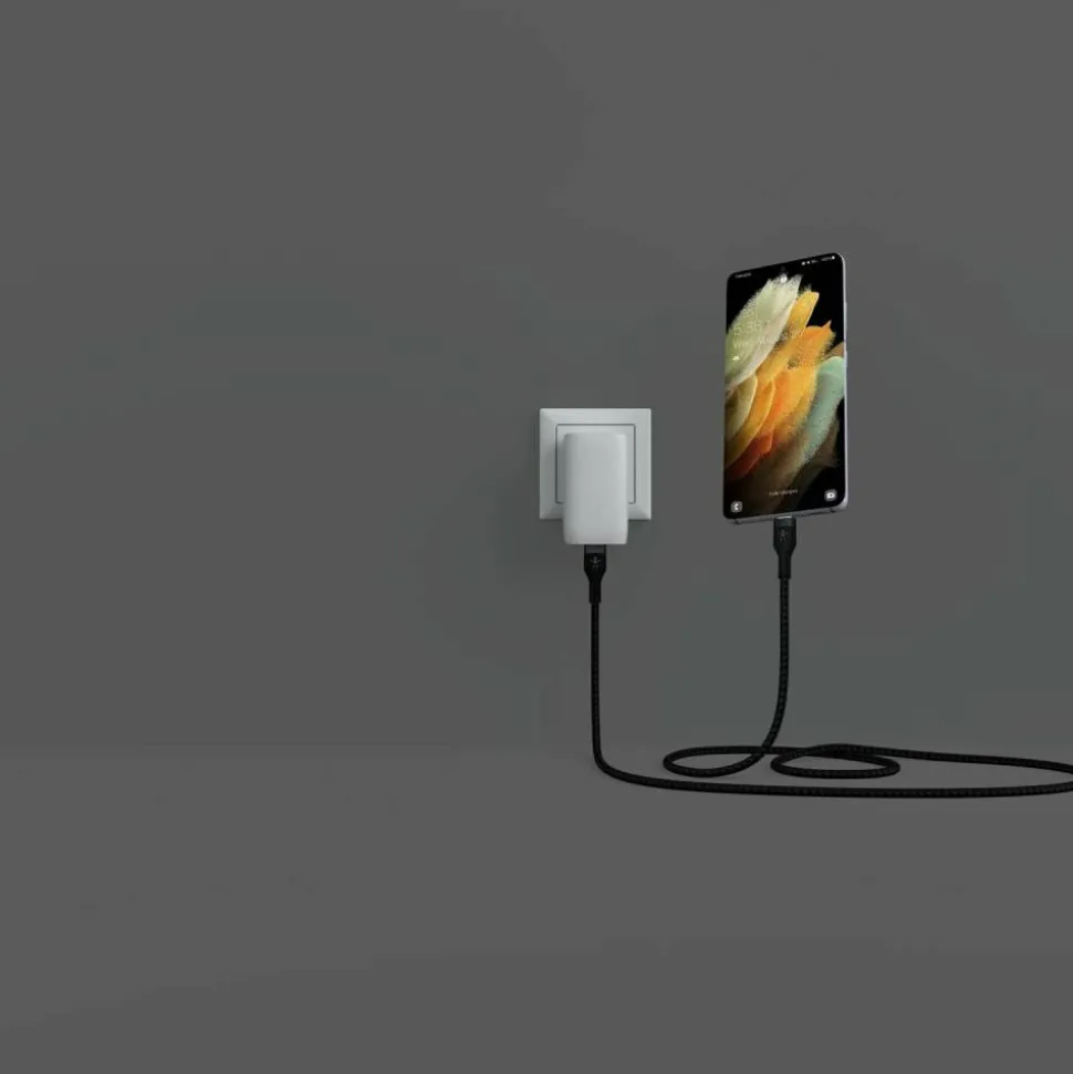 Belkin BoostCharge Pro Flex Braided USB-C To USB-C Charger Cable, 2M/6.6FT, Black
