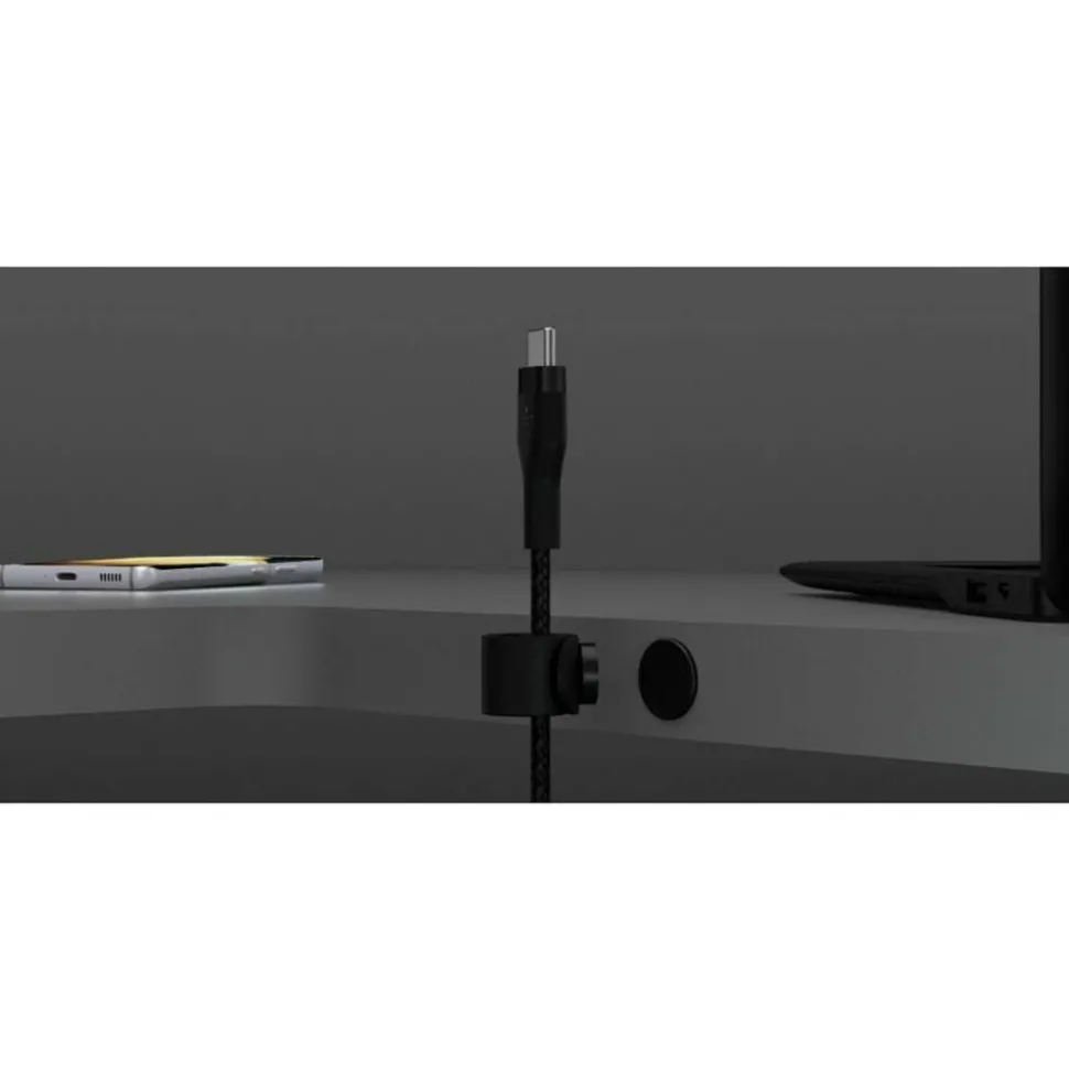 Belkin BoostCharge Pro Flex Braided USB-C To USB-C Charger Cable, 2M/6.6FT, Black