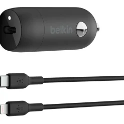 Belkin Boost↑Charge 30W Fast Car Charger, Compact Design w/USB-C Power Delivery Port, Universal Compatibility for iPhone 14, Galaxy S23, Note Series, and More - Black