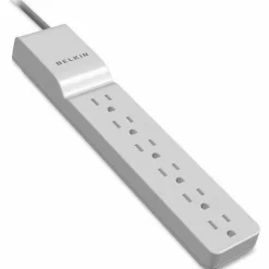Belkin 6 Outlet Home and Office Power Strip Surge Protector with 4ft Power Cord - 720 Joules - 1875 Watts