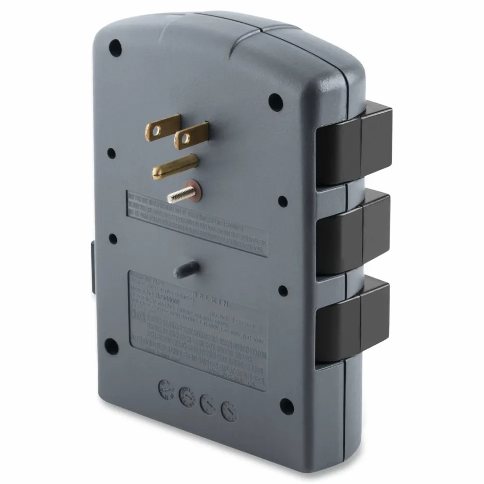 Belkin 6 Outlet Pivot Plug Surge Protector - Wall Mounted - 1080 Joules
