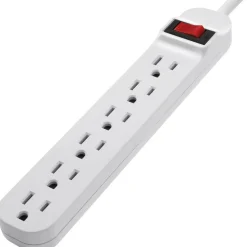 Belkin 6 Outlet Power Strip - 5 foot cord - White