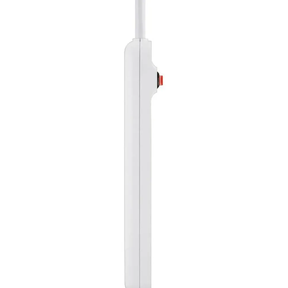Belkin 6-Outlet Power Strip - 3ft Cord - Straight Plug - On-Off Switch - White