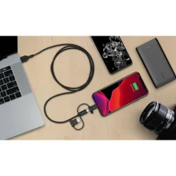 Belkin Universal Cable 15W (USB-A cable with USB-C, Micro-USB and Lightning connectors)