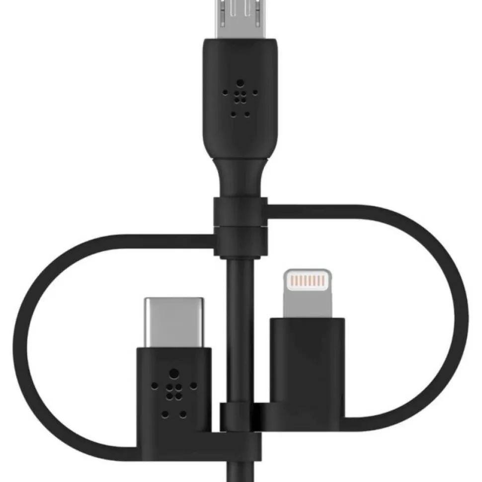 Belkin Universal Cable 15W (USB-A cable with USB-C, Micro-USB and Lightning connectors)