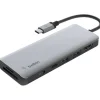Belkin USB-C 7-in-1 Multiport Adapter, Laptop Docking Station, 2x USB-A 3.1 Gen 2, 4k HDMI 2.0, 100W Power Delivery 3.0