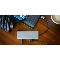 Belkin USB-C 7-in-1 Multiport Adapter, Laptop Docking Station, 2x USB-A 3.1 Gen 2, 4k HDMI 2.0, 100W Power Delivery 3.0