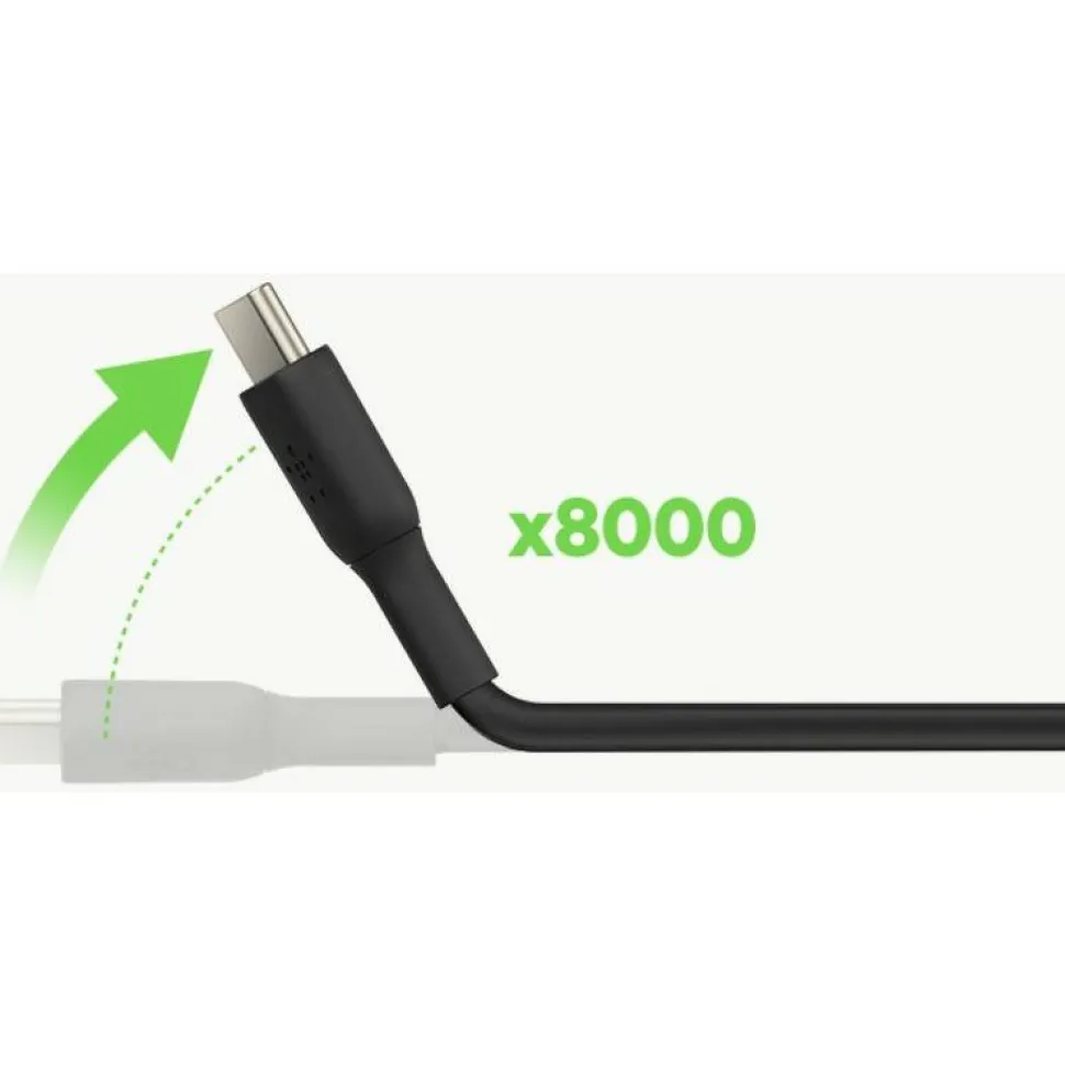 Belkin 60W USB-C to USB-C Cable - 480 Mbps - PVC - M/M - 1m/3.3ft - Black