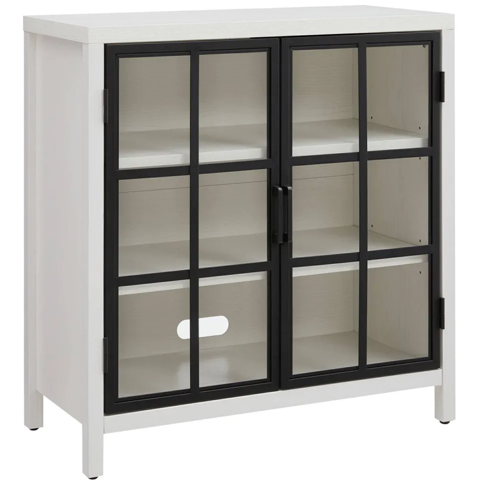 Bennett 32" Wide Rectangular Accent Cabinet in White