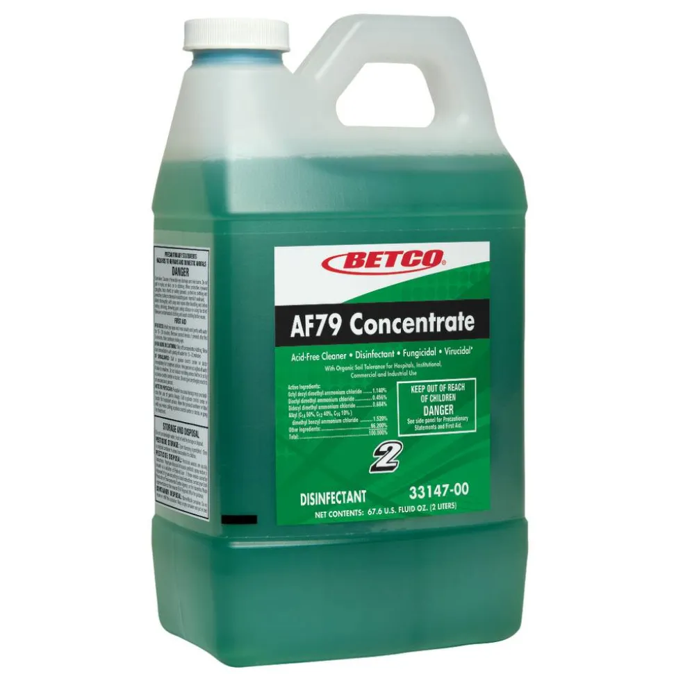 Betco AF79 Fastdraw Acid-Free Disinfectant Restroom Cleaner Concentrate Disinfectant, 67.6 Oz Bottle, Case Of 4