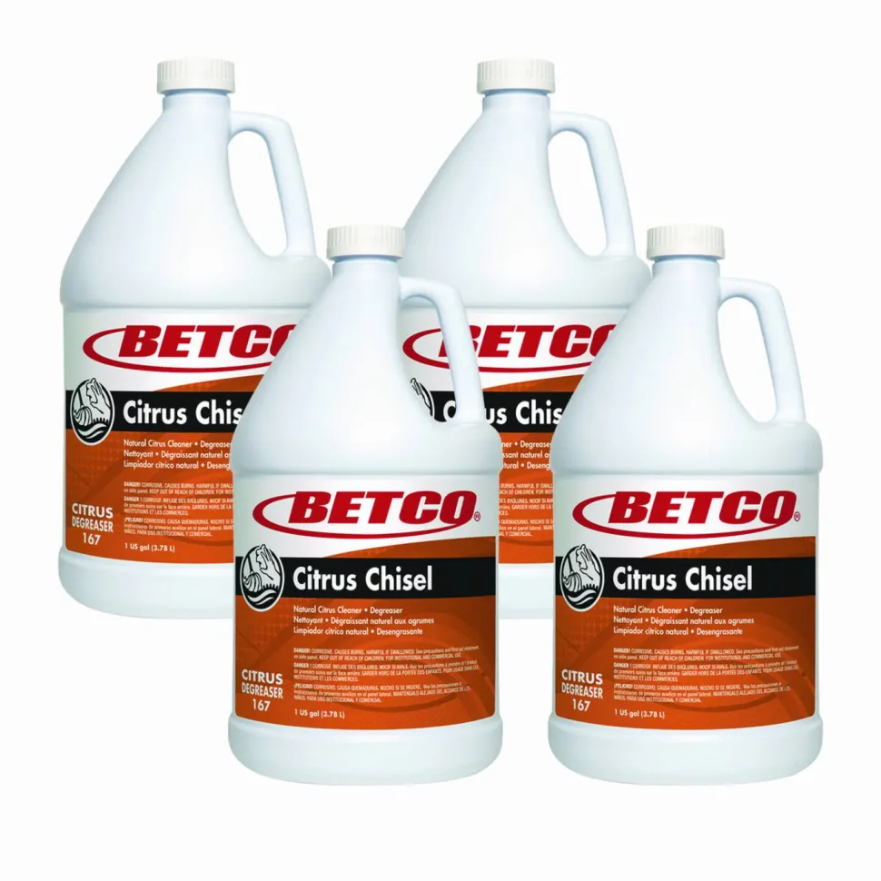 Betco Citrus Chisel, 1 gal Bottle, 4/Carton