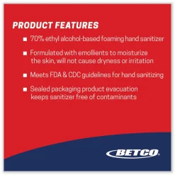 Betco Clario Hand Sanitizer Foam Refill