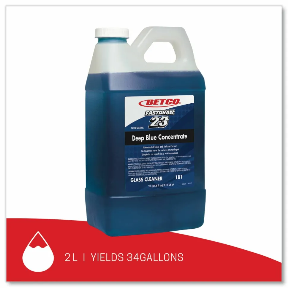 Betco Corporation Deep Blue Concentrate, 67.63 Oz Bottle, Case Of 4