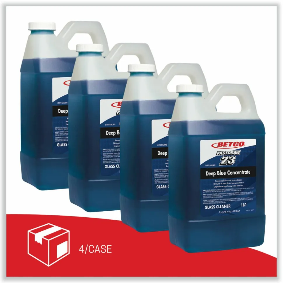Betco Corporation Deep Blue Concentrate, 67.63 Oz Bottle, Case Of 4