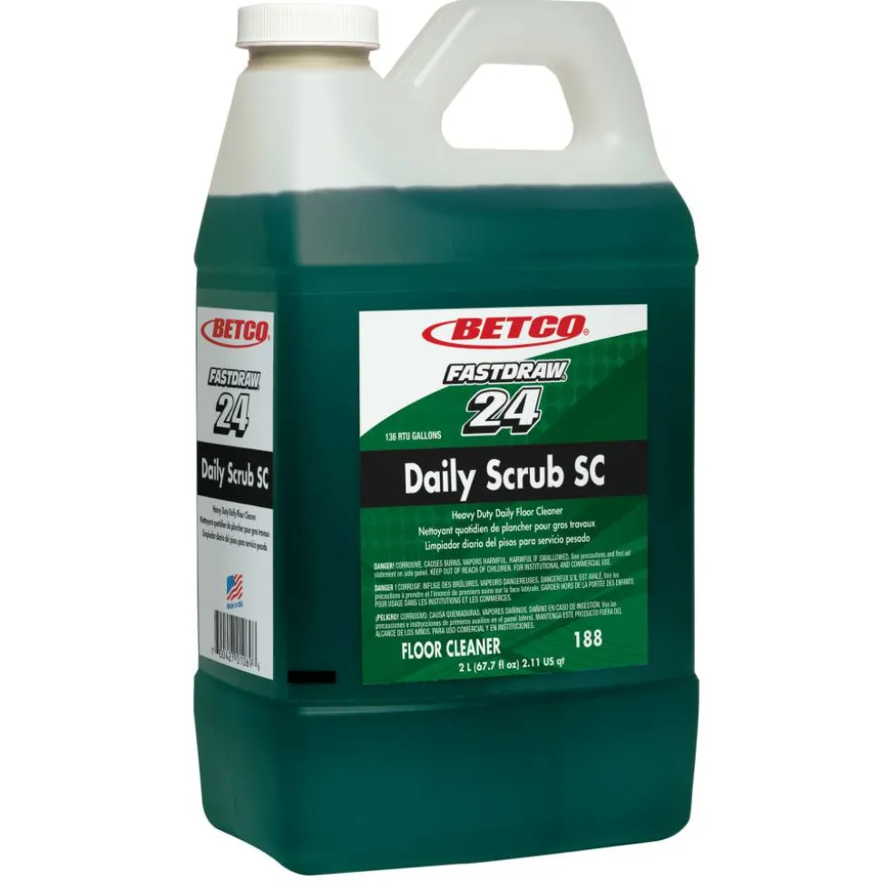 Betco Daily Floor Scrub SC, 67.7 Oz Bottle, Case Of 4