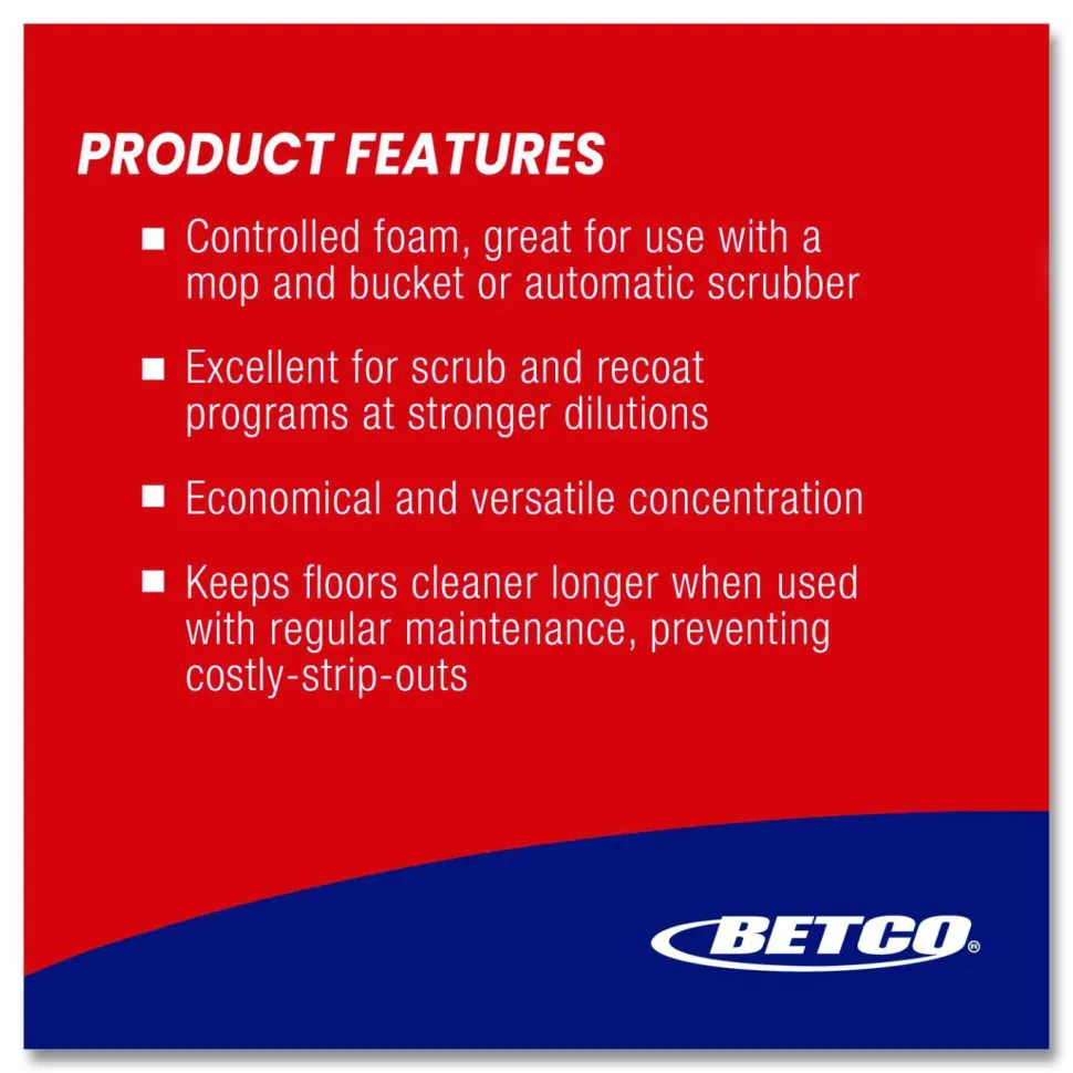 Betco Daily Floor Scrub SC, 67.7 Oz Bottle, Case Of 4