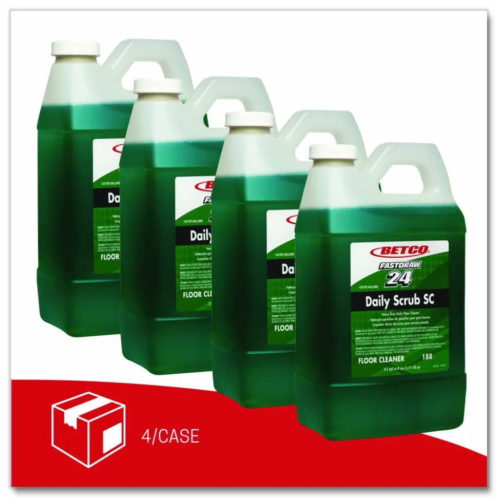 Betco Daily Floor Scrub SC, 67.7 Oz Bottle, Case Of 4