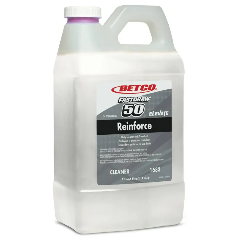 Betco Fastdraw Elevate Reinforce Cleaner, Citrus Scent, 67.6 Oz Bottle, Case Of 4