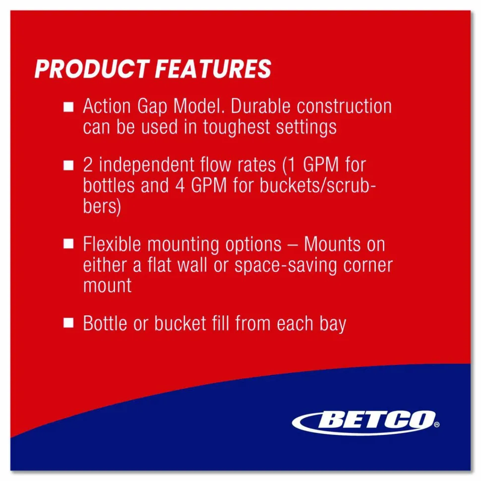 Betco FASTDRAW PRO, Four Bays for Cleaners