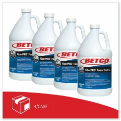 Betco FiberPRO Foam Control, 128 Oz Bottle, Case Of 4