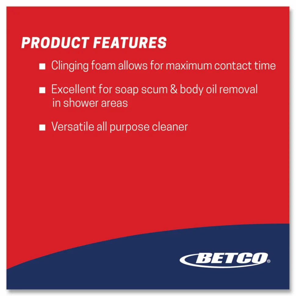 Betco Forest 5 Foaming Cleaner, Mint Scent, 32 oz Bottle, 12/Carton