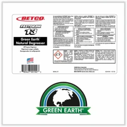 Betco Green Earth Natural FastDraw Degreaser, 2 L Bottle, 4/Carton