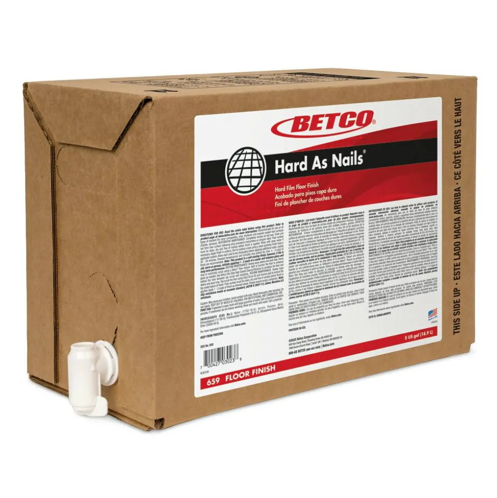 Betco Hard As Nails Floor Finish, 5 Gallon Container