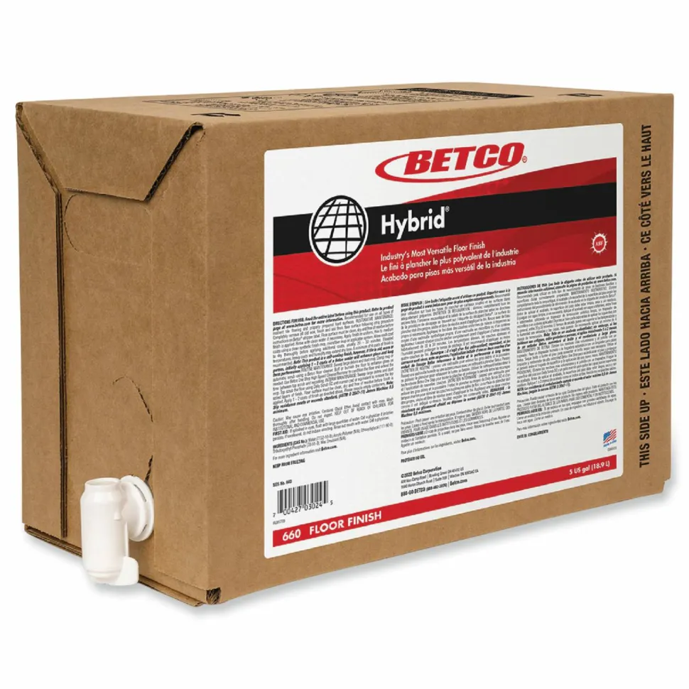 Betco Hybrid Floor Finish, 5 gal Bag-in-Box