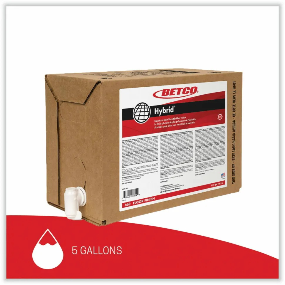 Betco Hybrid Floor Finish, 5 gal Bag-in-Box