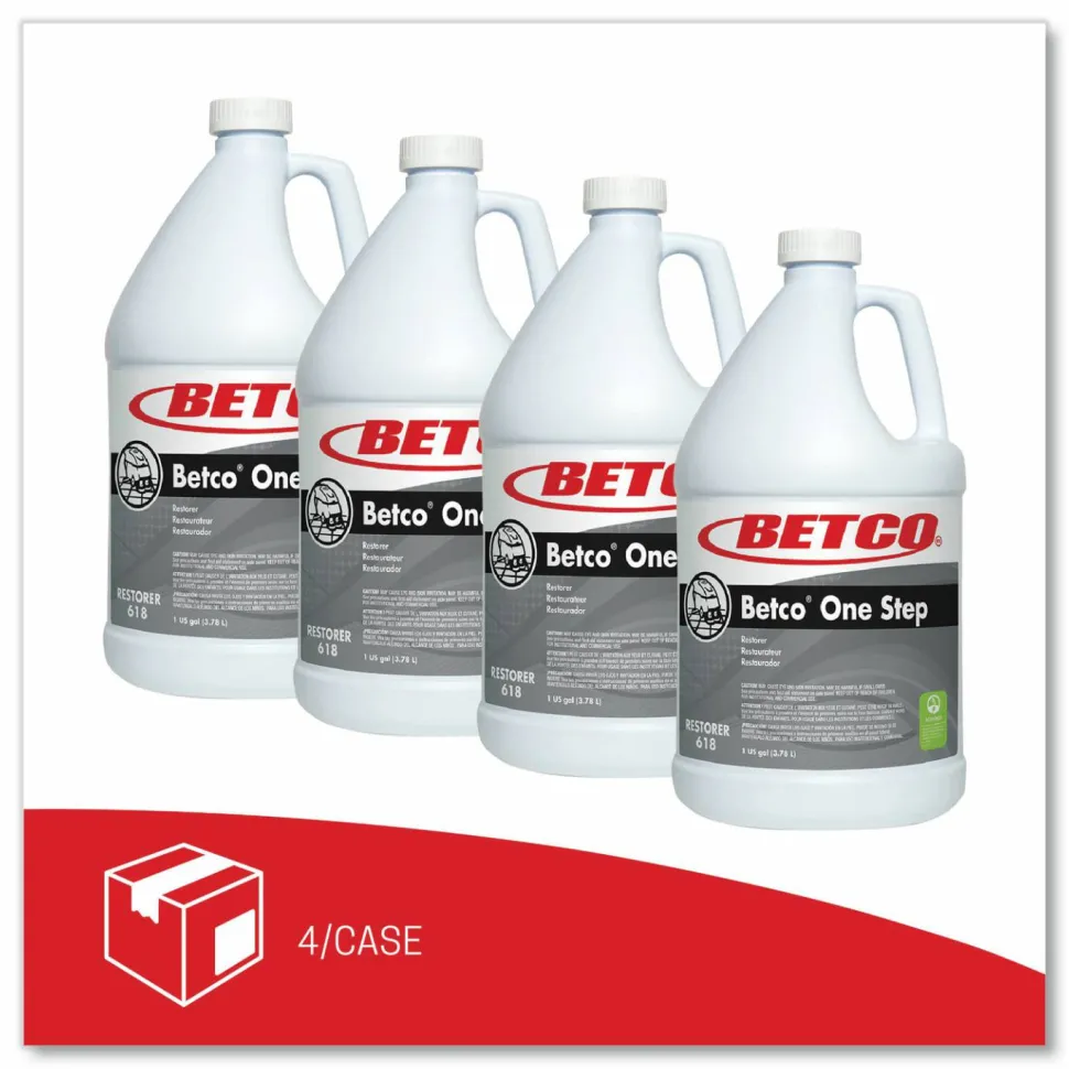 Betco One Step Restorer, Citrus Scent, 128 Oz Bottle, Case Of 4 Restorers