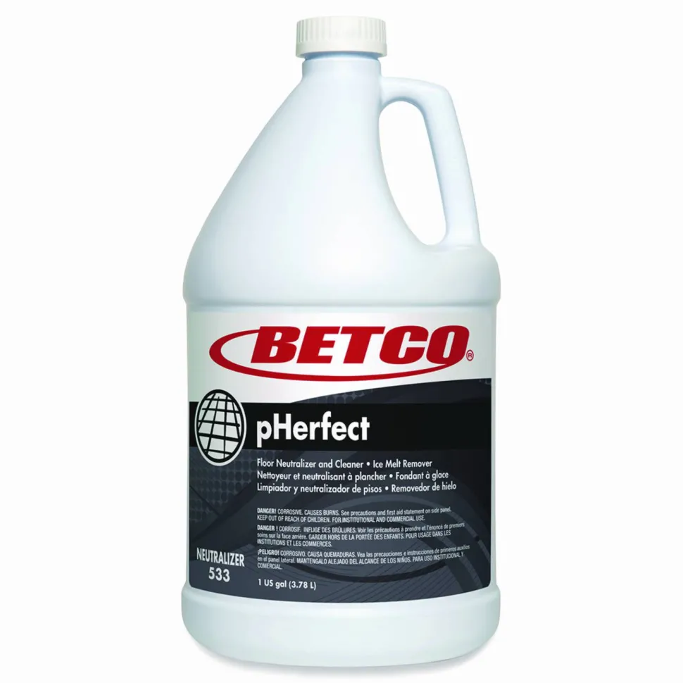 Betco pHerfect Floor Neutralizer and Cleaner, 1 gal Bottle, 4/Carton