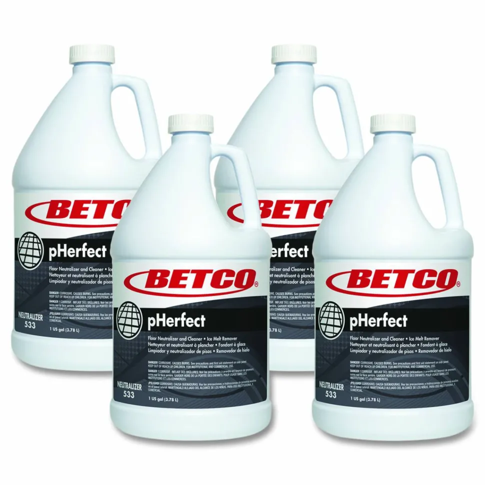 Betco pHerfect Floor Neutralizer and Cleaner, 1 gal Bottle, 4/Carton
