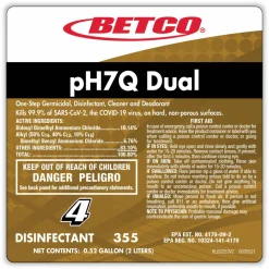 Betco pH7Q Dual Disinfectant Cleaner