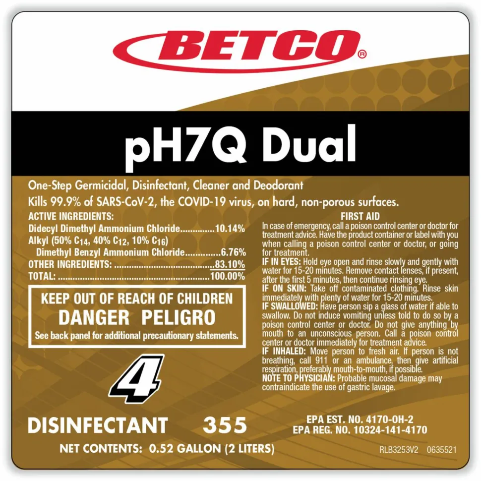 Betco pH7Q Dual Disinfectant Cleaner