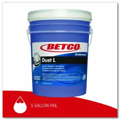 Betco Symplicity Duet L Detergent With Bleach Alternative, 5 Gallon Container