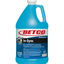 Betco Symplicity In-Sync Premium Hand Dishwashing Detergent, Fresh Ozonic Scent, 1 gal Bottle, 4/Carton