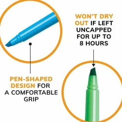 BIC Brite Liner Highlighters Pocket Style, Chisel Point, Assorted, 5-Pack