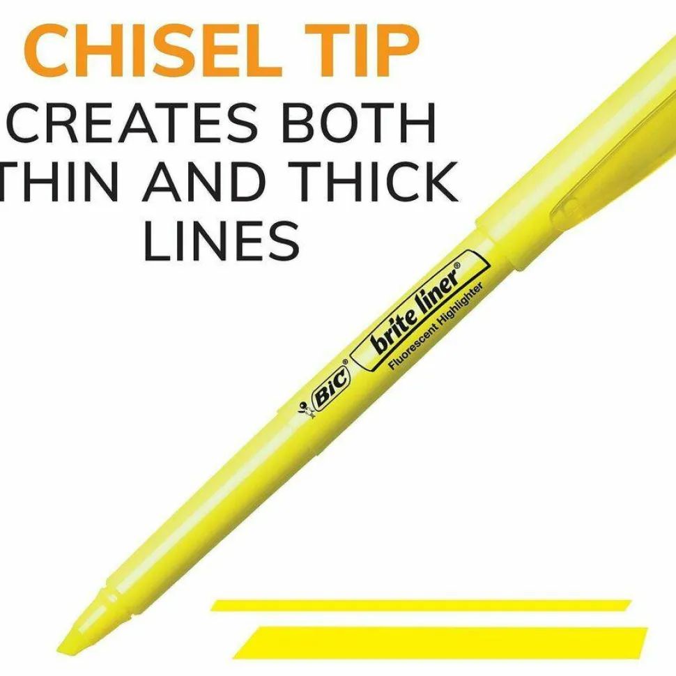 BIC Brite Liner Highlighter, Assorted