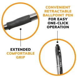 BIC Glide Bold Ballpoint Pens, Bold Point, 1.6 mm, Translucent Barrel, Blue Ink, Pack Of 12 Pens