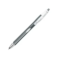 BIC Glide Exact Retractable Ballpoint Pens, Fine Point, 0.7 mm, Gray Barrel, Black Ink, Pack Of 12 Pens