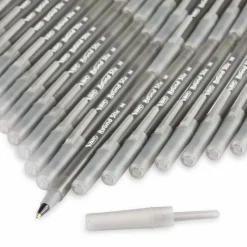 BIC Round Stic Ballpoint Pens, Medium Point, 1.0 mm, Translucent Barrels, Black Ink, Pack Of 144 Pens