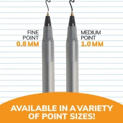 BIC Round Stic Xtra Life Ballpoint Pens, Medium Point, 1.0 mm, Translucent Barrel, Black Ink, Box Of 240 Pens