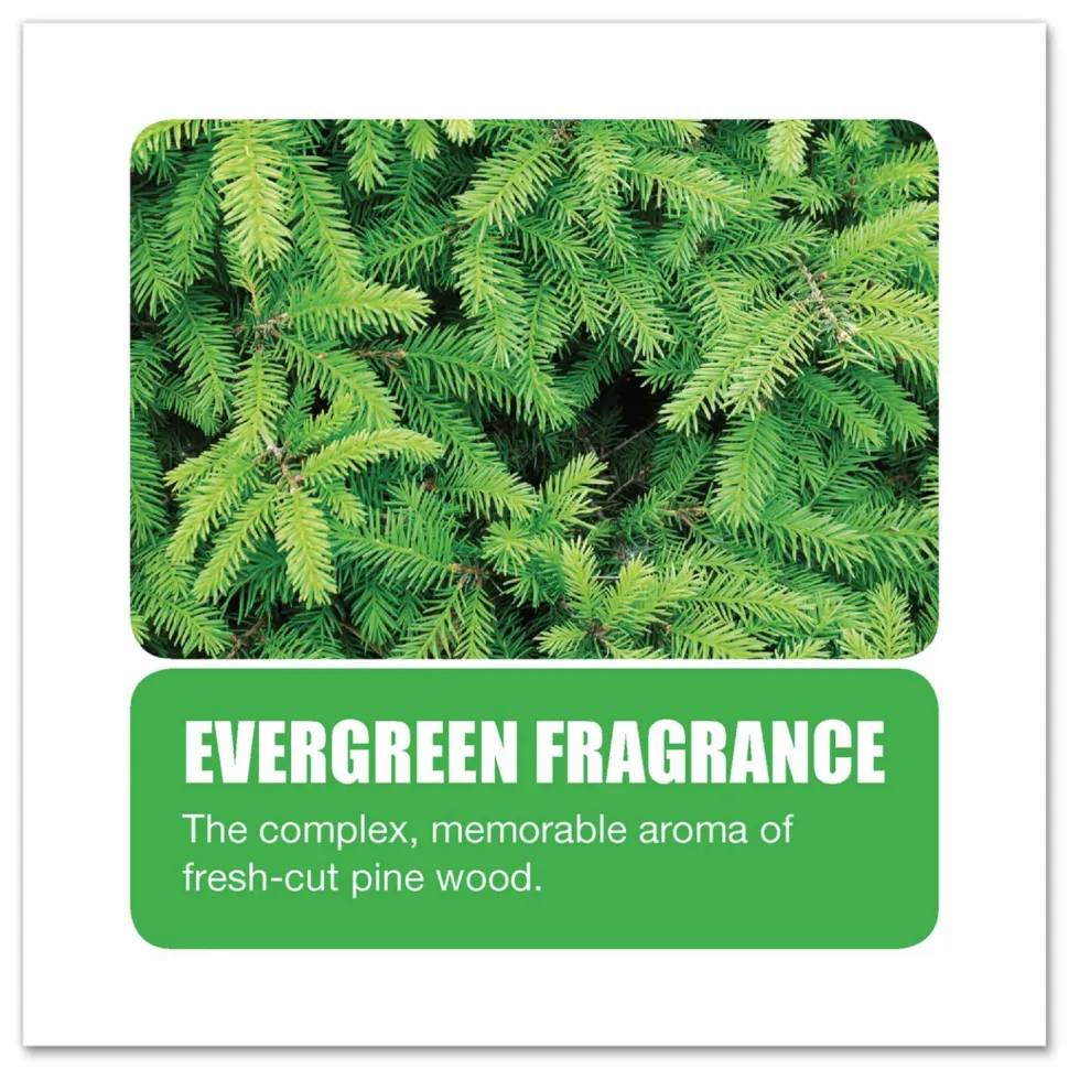 Big D Industries Extra Duty Urinal Screen with Non-Para Block, Evergreen with Enzymes Scent, White, Dozen